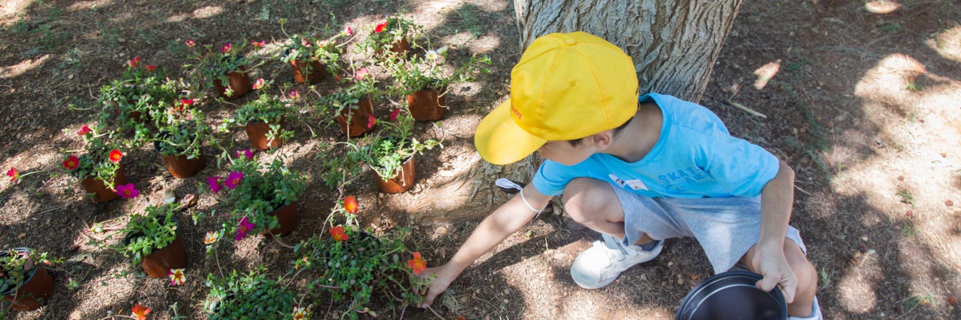 Little gardeners in action