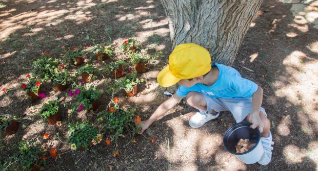 Little gardeners in action